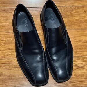 ECCO Men's Black Leather Shoes - Size 13 - Excellent condition